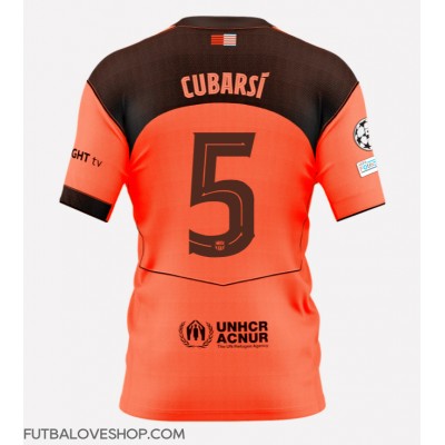 Dres Barcelona Pau Cubarsi #5 Tretina 2025-26 Krátky Rukáv Dres Barcelona Pau Cubarsi #5 Tretina 2025-26 Krátky Rukáv